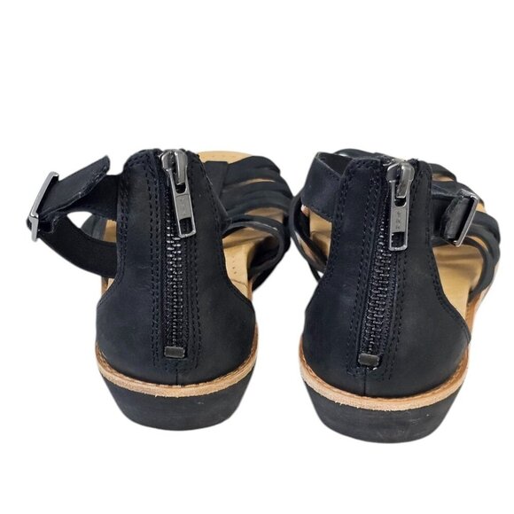Teva Womens Encanta Sandals Black Leather Size 6 Ankle Strap Outdoor Summer - Picture 11 of 11